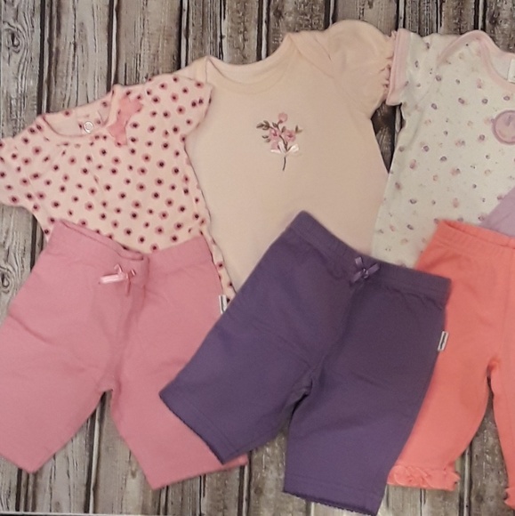 Bodysuit onesie snap shirt w pant sets - Picture 3 of 3